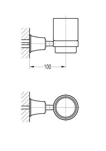 Flova Liberty Glass Tumbler & Holder - Envy Bathrooms Ltd
