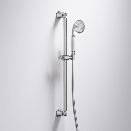 Flova Liberty Slide Rail with Shower Set Brushed Nickel | LISFSS-BN - Envy Bathrooms Ltd