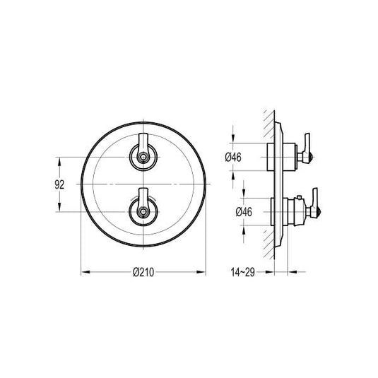 Flova LIBERTY SmartBOX Finishing Kit – Oil Rubbed Bronze - ORB-LITRIM - Envy Bathrooms Ltd