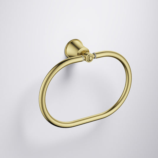 Flova Liberty Towel Ring Brushed Brass | LI8985-BRB - Envy Bathrooms Ltd