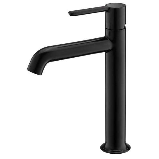 Flova Moonlight 250mm Single Lever Basin Mixer Tap – Matt Black - MB-MLTBAS - Envy Bathrooms Ltd