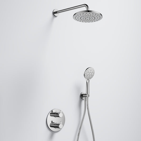 Flova Moonlight GoTurn Round Shower Pack Diamond Chrome | MLGT2PK1-RO - Envy Bathrooms Ltd