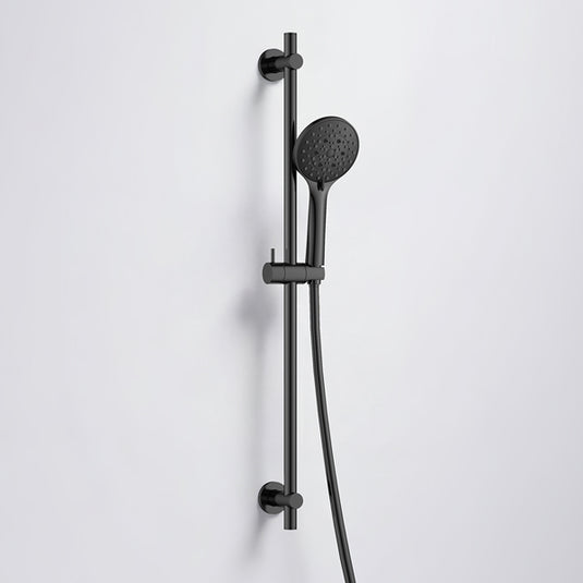 Flova Round Slide Rail with 5-Function Handshower & Hose, Matt Black | MB-LVSR-RO - Envy Bathrooms Ltd