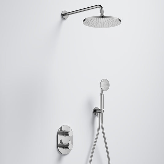 Flova Smart GoTurn Round Shower Pack Diamond Chrome | SMGT2PK2-RO - Envy Bathrooms Ltd