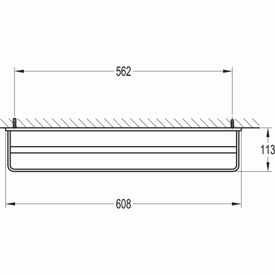 Flova Sofija 610mm Double Bar Towel Rail - Envy Bathrooms Ltd
