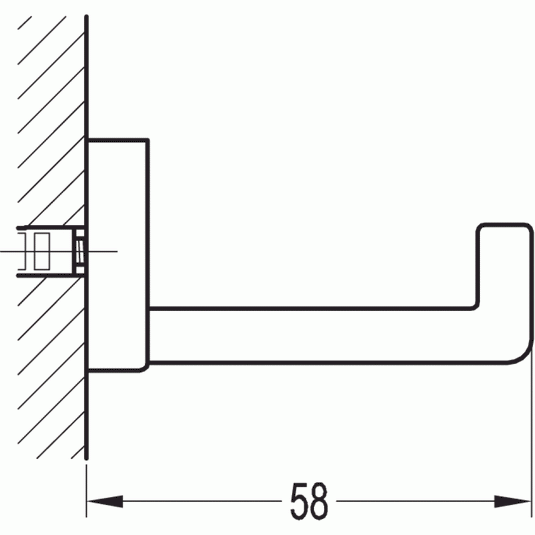 Flova Sofija Wall-Mounted Robe Hook Brushed Brass | BRB-SO8922 - Envy Bathrooms Ltd