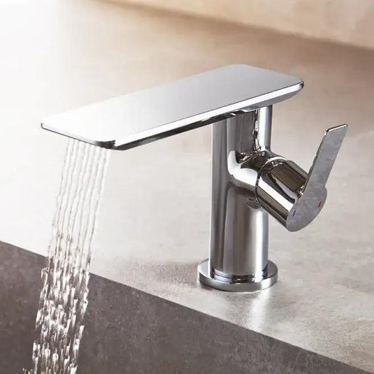 Flova Spring Mono Basin Mixer Tap with Clicker Waste SRBAS - Envy Bathrooms Ltd