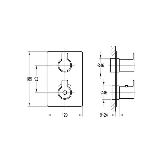 Flova SPRING SmartBOX Finishing Kit - SR-TRIM - Envy Bathrooms Ltd