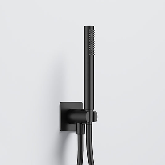 Flova Square Pencil Handshower Kit Matt Black | MB-ANHSS-SQ-26 - Envy Bathrooms Ltd
