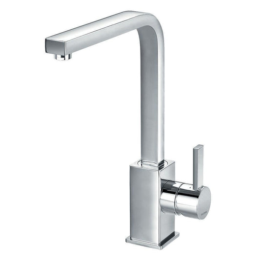 Flova STR8 Single Lever Monobloc Kitchen Mixer Tap with Swivel Spout STKITCH - Envy Bathrooms Ltd