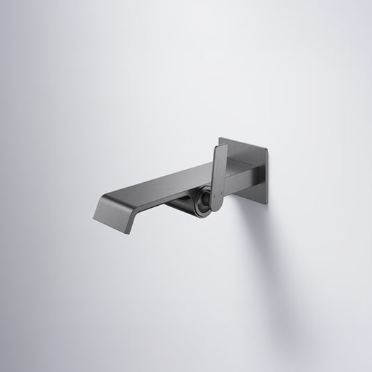 Flova Stream 1-Hole Wall Mounted Basin Mixer Finishing Set Gun Metal | GM-STR1H-TRIM - Envy Bathrooms Ltd