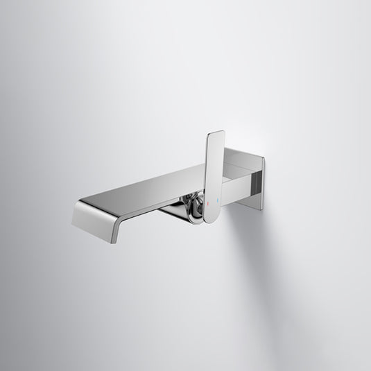 Flova Stream 1-Hole Wall-Mounted Bath Filler Diamond Chrome | STR1HBF-TRIM - Envy Bathrooms Ltd