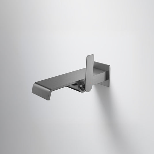 Flova Stream 1-Hole Wall-Mounted Bath Filler Finishing Set Gun Metal | GM-STR1HBF-TRIM - Envy Bathrooms Ltd