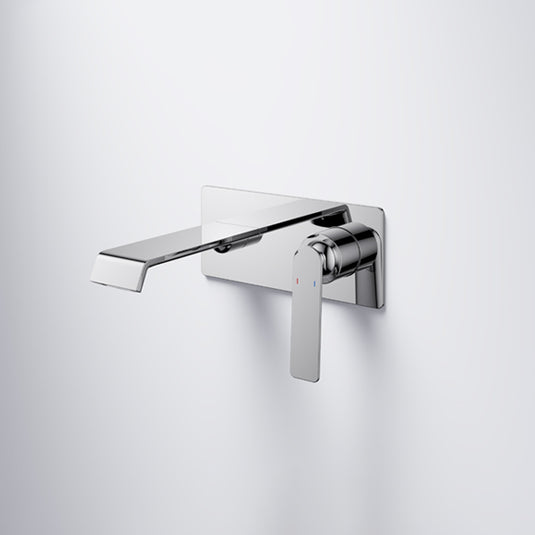 Flova Stream 2-Hole Wall-Mounted Basin Mixer Finishing Set Diamond Chrome | STR2H-TRIM - Envy Bathrooms Ltd