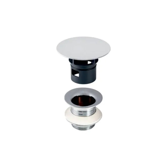 Geberit 80mm Waste Cover, Outlet & Valve Chrome | 152.080.21.1