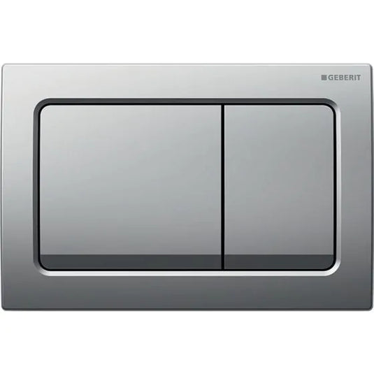 Geberit Alpha01 Square Dual Flush Plate Matt Chrome | 115.055.46.1