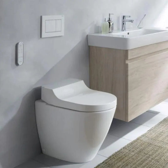 Geberit AquaClean Tuma Comfort Back To Wall Pan Steel | 146.310.FW.1
