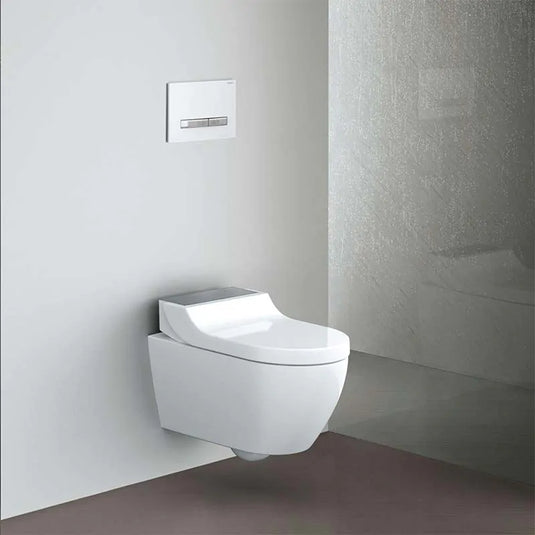 Geberit AquaClean Tuma Comfort Complete Wall Hung Pan Steel | 146.290.FW.1