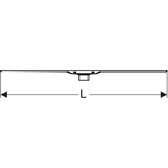 Geberit CleanLine20 Shower Channel 90cm Polished/Brushed Metal | 154.450.KS.1
