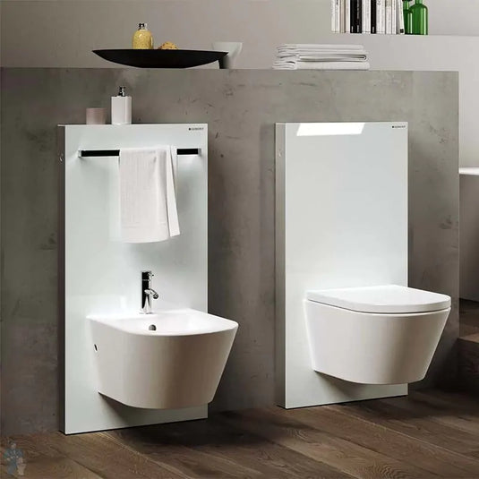 Geberit Monolith Bidet Sanitary Module 101cm White Glass | 131.030.SI.5
