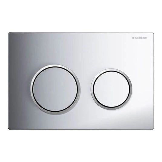 Geberit Omega20 Round Dual Flush Plate Matt & Gloss Chrome | 115.085.KH.1