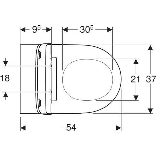 Geberit ONE TurboFlush Shrouded Wall Hung Pan with Seat | 500.201.01.1