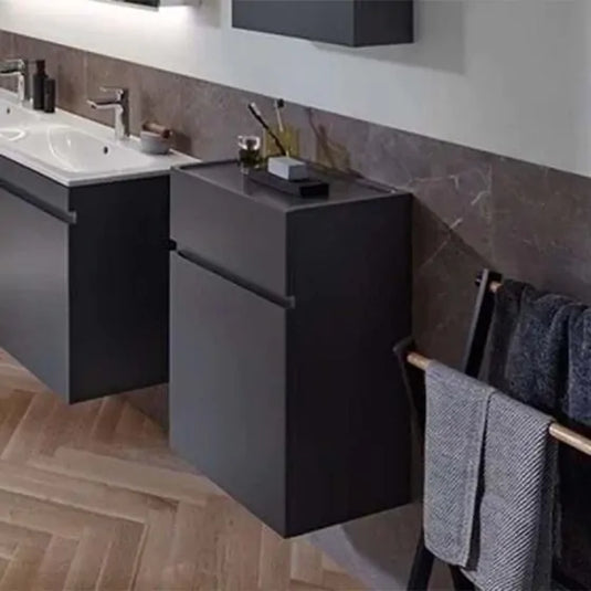 Geberit Renova Plan 70cm Low Level Bathroom Wall Cabinet Lava | 501.921.JK.1
