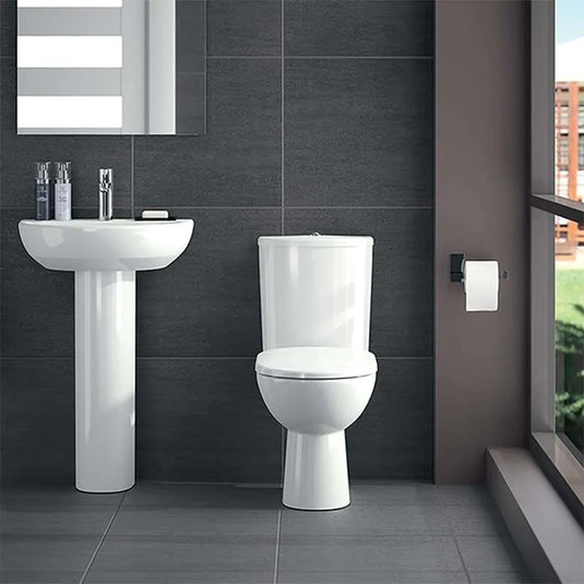 Geberit Selnova 3-in-1 Close Coupled Toilet Pack Pan, Cistern & Seat | 503.121.00.1