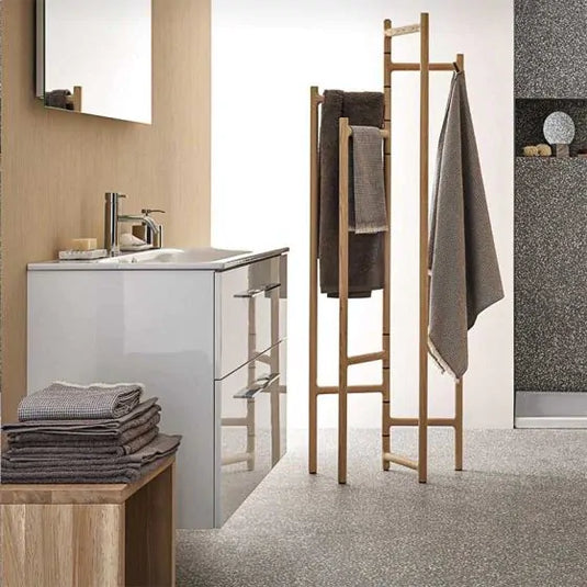 Geberit Selnova 800mm Square Vanity Unit & Basin 2 Drawers White | 501.240.00.1