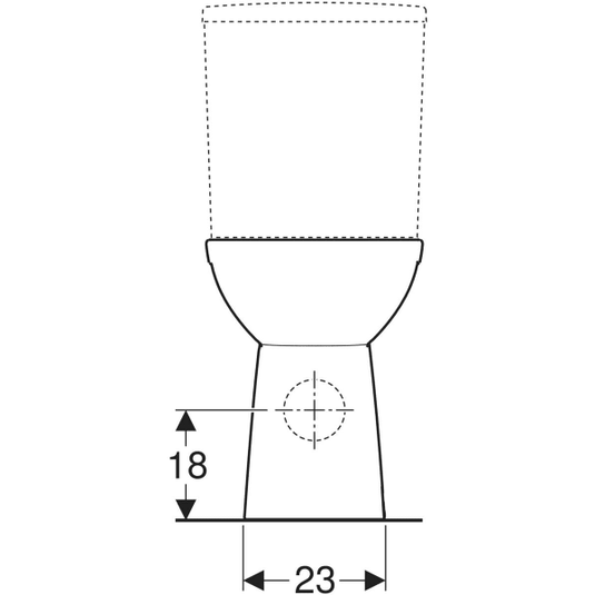 Geberit Selnova Comfort Rimless Raised Height Close Coupled Pan | 500.486.01.7