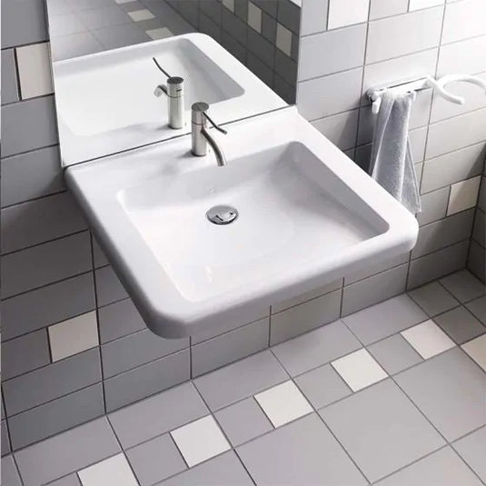 Geberit Selnova Comfort Square 550mm Countertop Basin 1 Tap Hole | 500.786.00.7