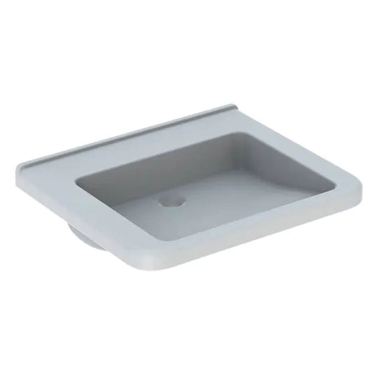 Geberit Selnova Comfort Square 550mm Countertop Basin No Tap Holes | 500.787.01.7