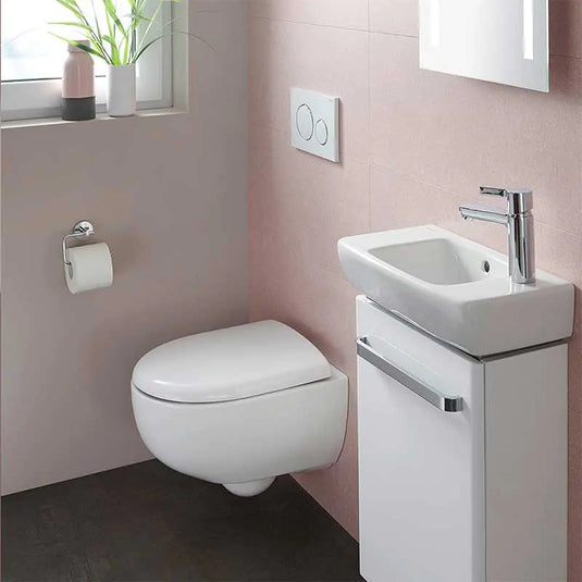 Geberit Selnova Compact 500mm RH Countertop Basin 1 Tap Hole | 501.507.00.7