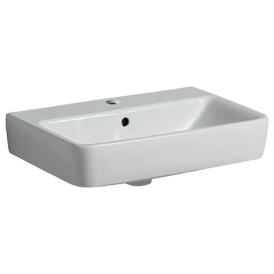 Geberit Selnova Compact 550mm Wash Basin 1 Tap Hole | 501.509.00.6