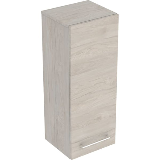 Geberit Selnova Square 1 Door Bathroom Wall Cabinet 330mm Hickory | 501.279.00.1