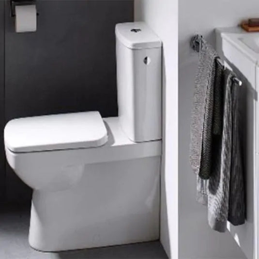 Geberit Selnova Square Rimless Semi-Shrouded Close Coupled Pan | 500.489.01.7