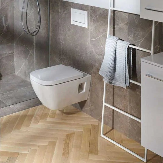 Geberit Selnova Square Soft Close Toilet Seat & Cover | 501.556.01.1