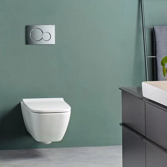 Geberit Sigma01 Round Dual Flush Plate Chrome | 115.770.21.5
