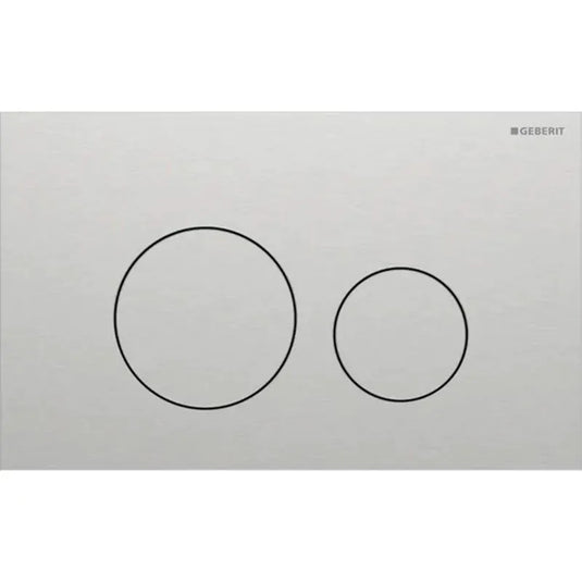 Geberit Sigma40 Round Dual Flush Plate Brushed Chrome | 115.628.FW.1