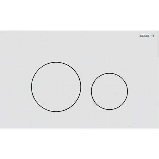 Geberit Sigma40 Round Dual Flush Plate Matt White | 115.628.JT.1