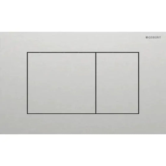 Geberit Sigma40 Square Dual Flush Plate Brushed Stainless Steel | 115.629.FW.1