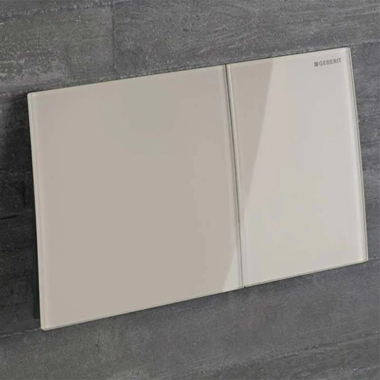 Geberit Sigma70 Dual Flush Plate Sand Grey Glass | 115.622.JL.1