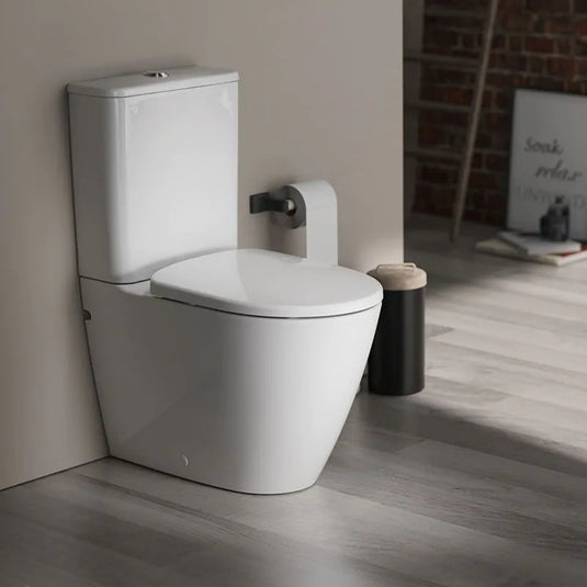 Geberit Smyle 3-in-1 Rimless Close Coupled Toilet Pack White | 503.107.00.1