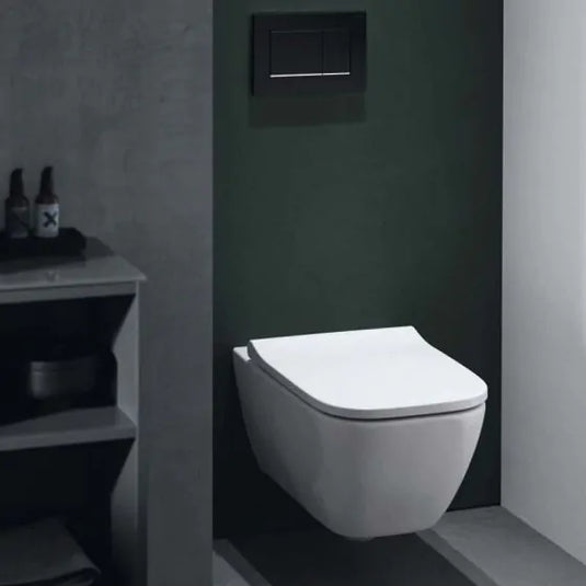 Geberit Smyle Square Rimless Shrouded Washdown Wall Hung Pan | 500.208.01.1