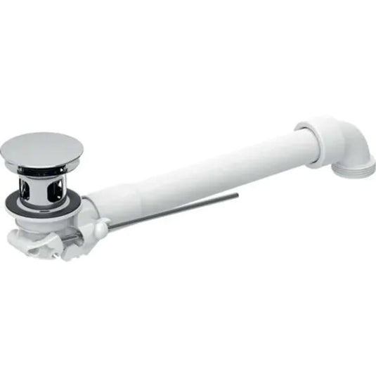 Geberit Space Saving Basin Waste with Lever & External Plug Chrome | 152.070.21.1