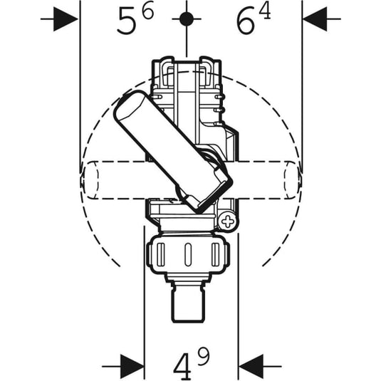 Geberit Type 380AG Fill Flush Valve 3/8" | 244.595.00.1