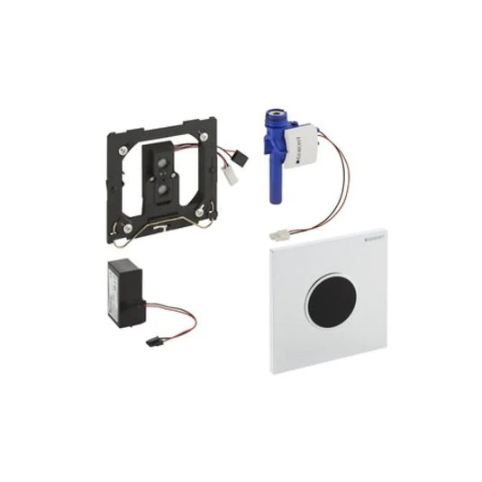 Geberit Type10 Sensor Urinal Flush Mains Powered Chrome / Black | 116.025.KM.1