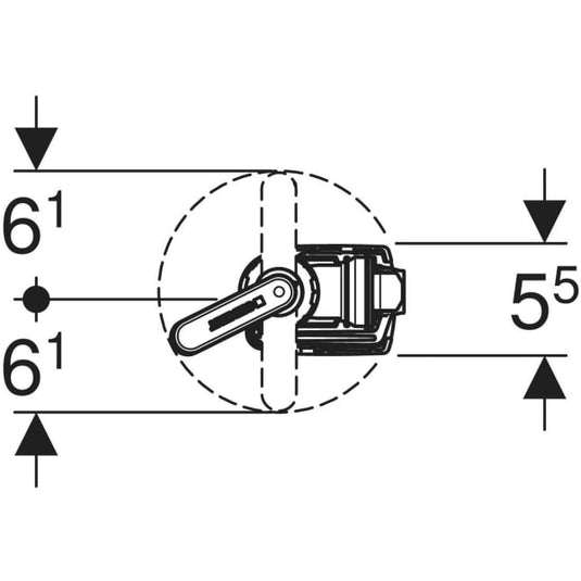 Geberit Type323AG Filling Valve Bottom Water Connection | 136.760.00.1