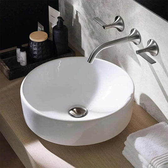 Geberit VariForm 400mm Round Countertop Basin White | 500.768.01.2