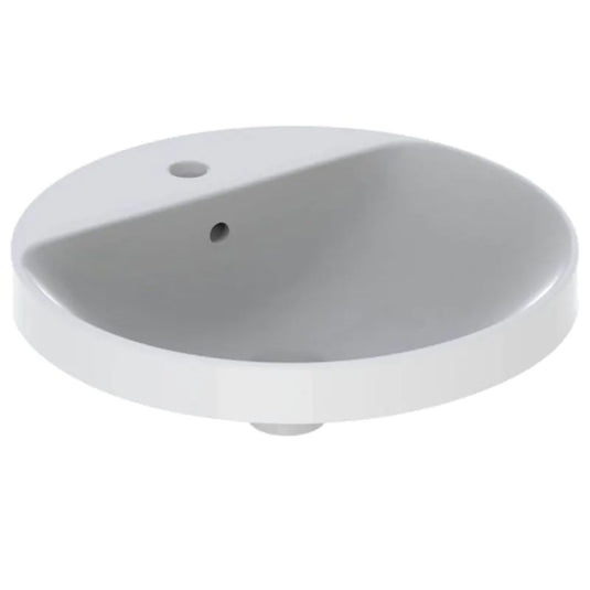 Geberit VariForm 480mm Round Countertop Basin White | 500.706.01.2